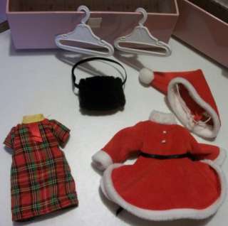 MADELINE 8 DOLL CASE CHRISTMAS TREE CLOTHES LOT  