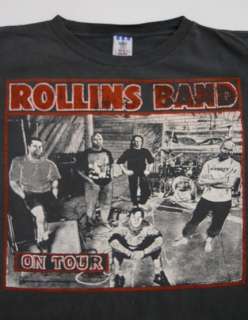 Vintage 90s ROLLINS BAND Black Flag THE END OF SILENCE Concert TOUR T 