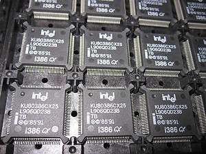 New Intel 386 CX CPU KU80386CX25 L906QD23B i386 IC Chip Vintage NOS 