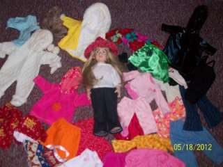 HUGE LOT MAGIC ATTIC DOLL AND 29 PCS 18 CLOTHES AMERICAN GIRL BITTY 