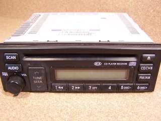 Tested & Working used   OEM 2004 Kia Spectra Single Disc CD Player 