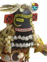 Vintage 1970s Hopi Carved 17 Snake Whipper Kachina Katsina Doll 