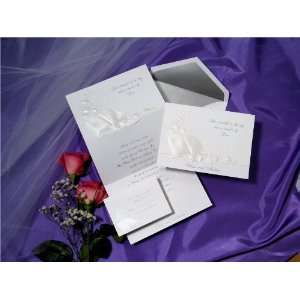  Pearl Bible and Roses Tri Fold Wedding Invitations Health 