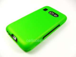 FOR HTC SURROUND T8788 AT&T NEON GREEN HARD COVER CASE  
