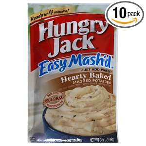 Hungry Jack Easy Mashd Mashed Potatoes, Hearty Baked, 3.5 Ounce 