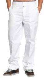 Dickies Mens CLASSIC 874 WHITE WH Straight Leg Work Pants Trousers 