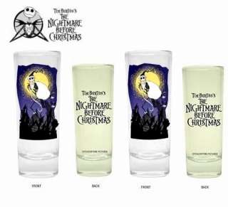 NIGHTMARE BEFORE CHRISTMAS SANTA JACK SHOT GLASSES 2008  