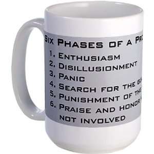  Project Phases Engineer Large Mug by  Kitchen 