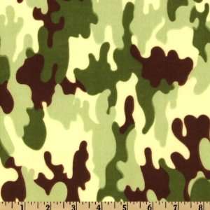   Broadcloth Army Camo Green Fabric By The Yard Arts, Crafts & Sewing