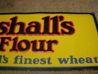 Vintage Marshalls Flour Sign  Antique Old Signs Store  