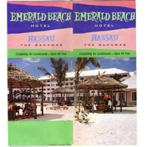 Emerald Beach Hotel Brochure Nassau Bahamas 1960 