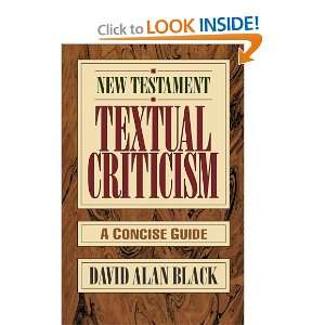  Criticism A Concise Guide [Paperback] David Alan Black Books