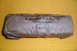 WW2 Plaster of Paris Field Bandage MINT  