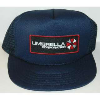 Resident Evil Umbrella Corporation Chest Logo Patch Baseball Hat, NEW 