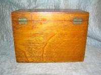 Vintage Antique Oak No. 85 C Globe   Wernicke Card File Box Orig 