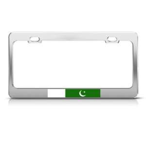  Pakistan Pakistani Flag Chrome Country Metal license plate 
