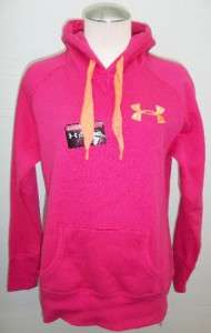   Armour Womens Pink Charged Cotton Storm ColdGear Hoodie Size XS  