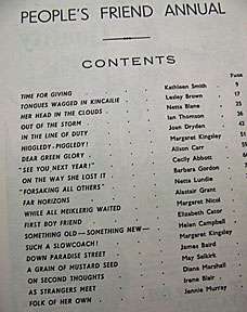 1956 Vintage Book titled Peoples Friend Annual   First Edition