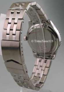 MENS CROTON STEEL 10 ATM DATE NEW WATCH CA301049SSBL  