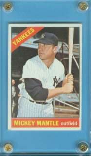 1966 Topps #50 Mickey Mantle ~ Grade VG ~ No Creases  
