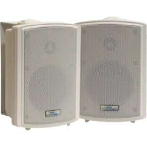  Watt White 2 Way IndoorOutdoor Weather Resistant Speaker System