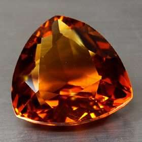Madeira Citrine Gemstones 11x11 MM Trillion Cut  