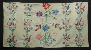 SLOVAK Ethnic Embroidery Pillowcase dowry wedding textile primitive 