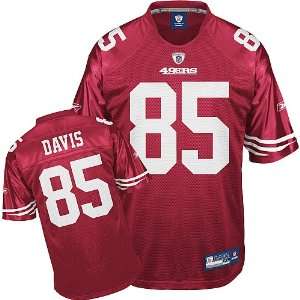 Vernon Davis Red NFL Stitched Name & Number San Francisco 49ers Jersey 