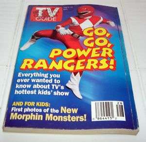 1994 *POWER RANGERS* TV GUIDE MAGAZINE gfS  