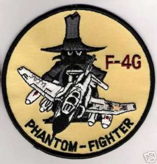 USAF EMBROIDERED PATCH F 4G PHANTOM WILD WEASEL PATCH  