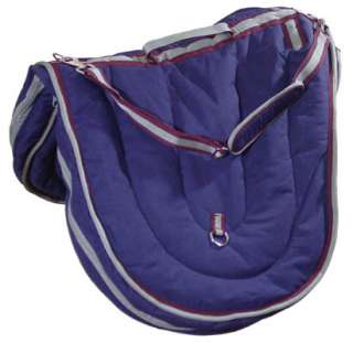Premium Quality AP Padded English Saddle Carry Bag NAVY  