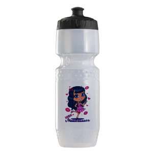   Bottle Clear Blk High Maintenance Girl with Kisses 