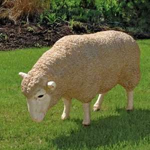  Merino Ewes Life Size Sheep Statues (Set of 2) Patio 