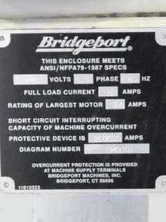 BRIDGEPORT EXPLORER X 26 CNC VERTICAL MILL  