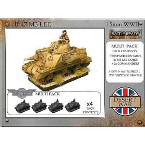   Forged in Battle (15mm WWII) M3 Lee, North Africa (4) Toys & Games