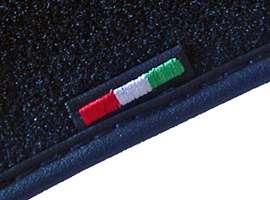 Alfa Romeo MITO Velours Teppich Fußmatten Emblem ROT  