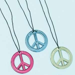    Lets Party By Amscan Peace Sign Necklaces Assorted 