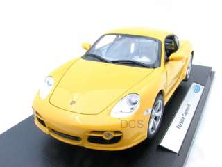 WELLY Porsche CAYMAN S Yellow 1/18NEW Diecast Car  