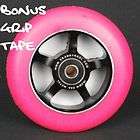 Purple Yellow Metal Core Scooter Wheel incl Abec 11 2nds items in 