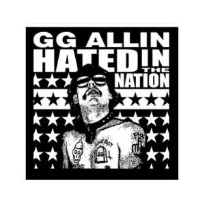  GG ALLIN HATED IN THE NATION PATCH Arts, Crafts & Sewing