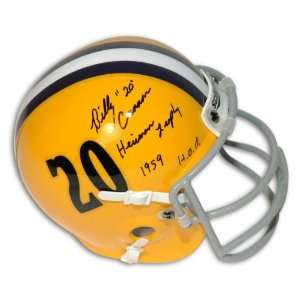 Billy Cannon LSU Throwback Mini Helmet Inscribed Heisman Trophy 1959 