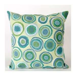   Dot Square Indoor/Outdoor Pillow in Spa Size 20