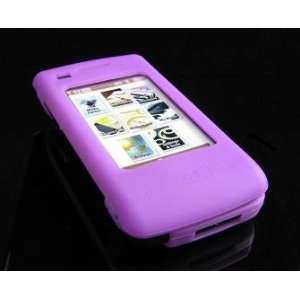 PURPLE Soft Rubber Silicone Skin Cover Case for LG enV Touch VX11000 