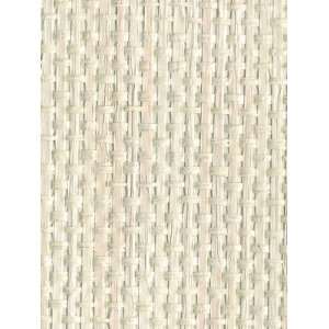   PJ 1693 Japanese Paper Weave   Ecru White Wallpaper