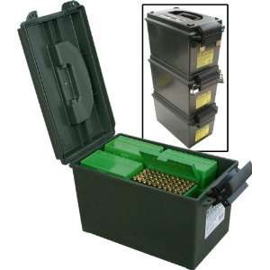 Ammo Can Green Pouch Box Hunting Reloading Holder Bag Set Plastic Gun 