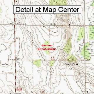 USGS Topographic Quadrangle Map   Allenton, Wisconsin (Folded 