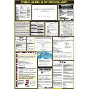  2012 Indiana State and Federal All in one Labor Law Poster 