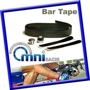 OMNI Racer Super Absorbent Handlebar Tape & Plugs BLACK  