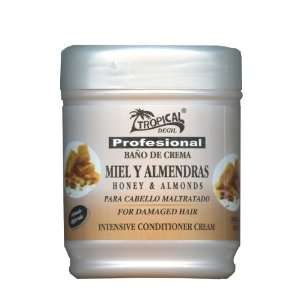   Cream Miel Y Almendras(honey & Almonds) for Damaged Hair 16 Oz Beauty