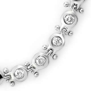 ACA Certified 4.0ctw Diamond Ladies Necklace 14K Gold  